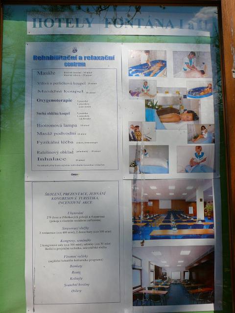 informační cedule hotelu I
