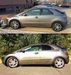 pred a po uprave(bocna ochranna lista,folie na oknach,nafarbene brzdove strmene