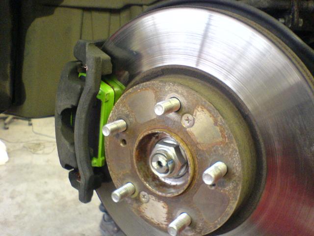 EBC Greenstuff destičky po aplikaci