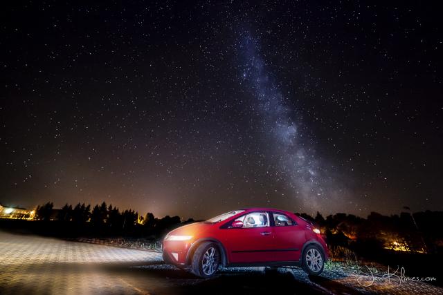 20160807 Startrail Honda Civic 8G MILKY WAY